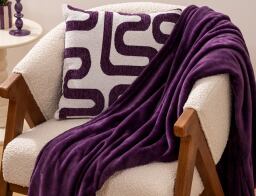 Atmosphera  Κουβέρτα με διαστάσεις 130x180cm - Purple