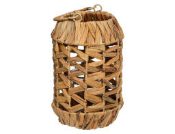 Atmosphera Διακοσμητικό Φανάρι Hya με χερούλι και διαστάσεις 16x16x24cm - Φυσική απόχρωση