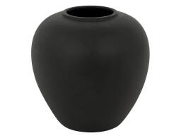 Atmosphera Διακοσμητικό Βάζο Rily 22x22x22cm Μαύρο