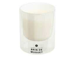 Αtmosphera Αρωματικό κερί Ilan με διάρκεια καύσης 40 ώρες, άρωμα Lily of the valley και διαστάσεις 9x11.1cm