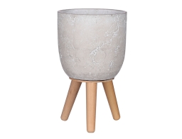 Mica  Κασπώ Jimmy Decorations με βάση και διαστάσεις 16.5x16.5x28cm - Grey