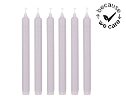 Σετ Διακοσμητικά Κεριά Κορμός Mica Decorations με διάρκεια καύσης 9 ώρες και διαστάσεις 2.2x2.2x24cm - 6 τεμάχια