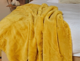 In The Mood Κουβέρτα Bronte  Collection με διαστάσεις 200x150cm - Yellow