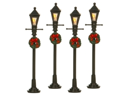 Σετ Διακοσμητική Μινιατούρα Φανάρι LuVille με φωτισμό LED και διαστάσεις 2x1.5x10.5cm - 4 τεμάχια