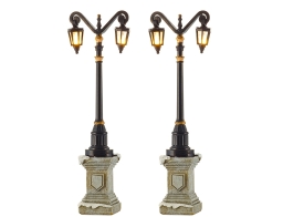 Σετ Διακοσμητική Μινιατούρα Φανάρι LuVille με φωτισμό LED και ύψος 14.5cm - 2 τεμάχια