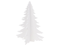 Ξύλινο Διακοσμητικό Δέντρο με διαστάσεις 33x33x43cm - White