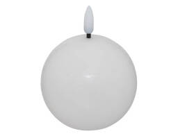 Atmosphera Διακοσμητικό Κερί LED Molia με διαστάσεις 8x8x10cm - White