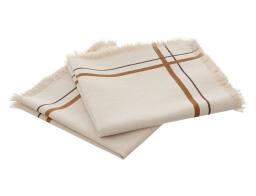 Atmosphera  Σετ Πετσέτες φαγητού Ray με διαστάσεις 40x40cm - Beige - 2 τεμάχια