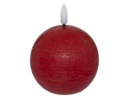 Διακοσμητικό Κερί LED Molia Atmosphera με διαστάσεις 12x12x13cm - Red