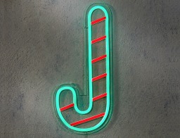 Διακοσμητικό Φωτιστικό Neon Candy Cane Luca Lighting με Dimmer και διαστάσεις 35x1.5x15.5cm - USB