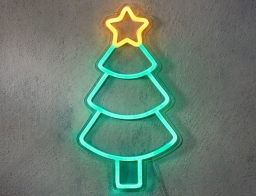 Διακοσμητικό Φωτιστικό Neon X-Mas Tree Luca Lighting με Dimmer και διαστάσεις 36x1.5x20cm - USB