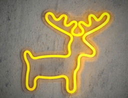 Διακοσμητικό Φωτιστικό Neon Reindeer Luca Lighting με Dimmer και διαστάσεις 30.5x1.5x28.5cm - USB