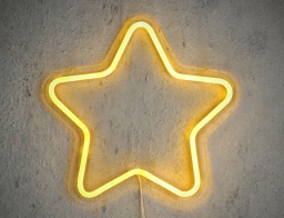 Διακοσμητικό Φωτιστικό Neon Star Luca Lighting με Dimmer και διαστάσεις 30x1.5x30cm - USB