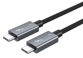 CABLETIME καλώδιο USB-C σε USB-C CT-C160-U31-TB3 100W 40Gbps 4K/60Hz 0.5m μαύρο