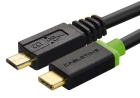 CABLETIME καλώδιο USB-C σε micro USB CT-U32-CMMCBG 2A 480Mbps 1m μαύρο