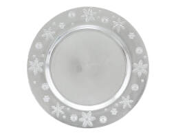 Πιατέλα σερβιρίσματος Fééric Lights & Christmas με διάμετρο 33cm - Silver