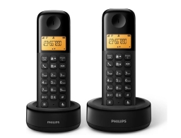 Ασύρματο τηλέφωνο Philips D1602B/01 Dual με λειτουργία handsfree
