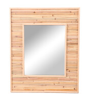 Natural Living Καθρέφτης Τοίχου Ρατάν 45x55cm 53464