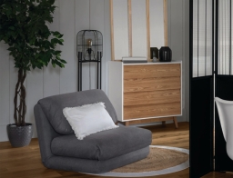 Πολυθρόνα - Κρεβάτι Marza Atmosphera με διαστάσεις 82x58x78cm - Slate grey