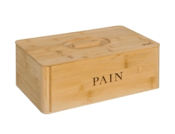 Ψωμιέρα 5five με καπάκι και διαστάσεις 33.2x12.7x20.2cm - Απόχρωση ξύλου