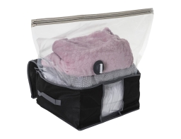 Θήκη Κενού Αέρος Φύλαξης Ρούχων 5five με διαστάσεις 79x79x38cm - Μέγεθος Small - Μαύρο