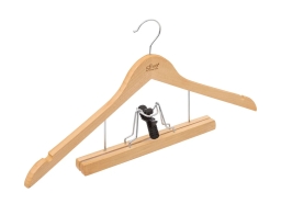 Ξύλινη Κρεμάστρα 5five για κοστούμι - 2 θέσεων - Απόχρωση Ξύλου