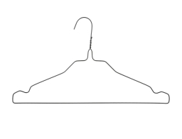 Σετ Μεταλλικές Κρεμάστρες καθαριστηρίου 5five - 25 τεμάχια