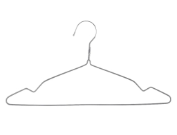 Σετ Μεταλλικές Κρεμάστρες 5five με αντιολισθητική επένδυση - 10 τεμάχια