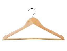 Σετ Ξύλινες Κρεμάστρες ρούχων 5five - 4 τεμάχια - Απόχρωση Ξύλου