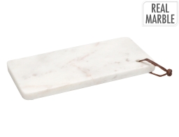 Επιφάνεια σερβιρίσματος από μάρμαρο με διαστάσεις 25x12x2cm - White