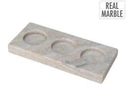 Διακοσμητικό Κηροπήγιο από Μάρμαρο, με διαστάσεις 18x8x1.5cm - Sand