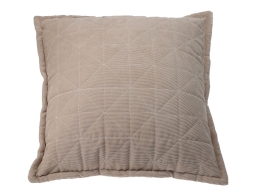 Διακοσμητικό Μαξιλάρι με πλέξη ριμπ και διαστάσεις 45x45cm - Sand