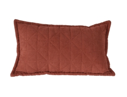Διακοσμητικό Μαξιλάρι με πλέξη ριμπ και διαστάσεις 50x30cm - Tabac