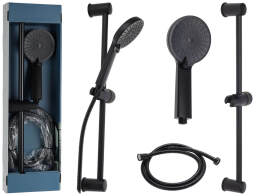 Bathroom Solutions Στήλη Ντουζ με 3 λειτουργίες και ύψος 60cm - Matt Black