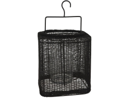 Διακοσμητικό Φανάρι με χερούλι και διαστάσεις 18x18x20cm - Μαύρο