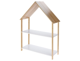 Ραφιέρα Σχέδιο Σπίτι με 2 ράφια και διαστάσεις 80x30x108cm