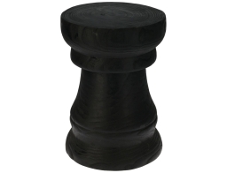 Ξύλινο Τραπεζάκι Βοηθητικό με διαστάσεις 28x28x40cm - Μαύρο