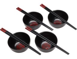 Σετ Σερβιρίσματος Sushi Excellent Houseware με 4 μπολ και chopsticks - 8 τεμάχια