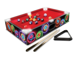 Επιτραπέζιο μπιλιάρδο Tender Toys με LED και διαστάσεις 48.5x30x8.5cm