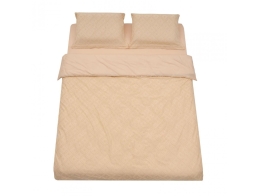 Σετ King Size Παπλωματοθήκη, Σεντόνι & 2 Μαξιλαροθήκες Heinner Home από βαμβάκι 132TC, με διαστάσεις 200x220cm - Cream