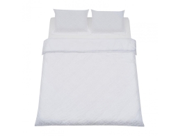Σετ King Size Παπλωματοθήκη, Σεντόνι & 2 Μαξιλαροθήκες Heinner Home από βαμβάκι 132TC, με διαστάσεις 200x220cm - Λευκό
