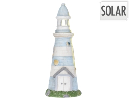 THE NETHERLANDS Φωτιστικό Φάρος με ηλιακή φόρτιση και διαστάσεις 22x22x58cm - Βlue