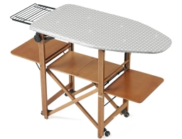 Ξύλινη Σιδερώστρα Bravo ARiT με ρυθμιζόμενο ύψος, ράφια και  διαστάσεις 140x54x92cm - Cherry Wood