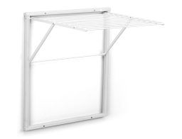 Επιτοίχια Απλώστρα Kledy ARiT από ξύλο, με συνολική επιφάνεια απλώματος 6.5m και διαστάσεις 69x63x80cm - White