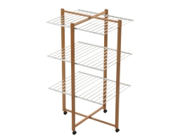 Πτυσσόμενη Απλώστρα Karisma ARiT από ξύλο, με συνολική επιφάνεια απλώματος 25m και διαστάσεις 133x80x68cm - Cherry Wood