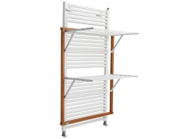 Απλώστρα Klaus ARiT για Καλοριφέρ μπάνιου από ξύλο, με συνολική επιφάνεια απλώματος 10m και διαστάσεις 68x45x89cm - Cherry Wood