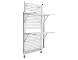 Απλώστρα Klaus ARiT για Καλοριφέρ μπάνιου από ξύλο, με συνολική επιφάνεια απλώματος 10m και διαστάσεις 68x45x89cm - White