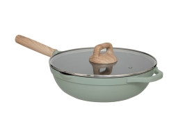 Τηγάνι sauté Horizon 5five με καπάκι, αντικολλητική επίστρωση και διάμετρο 28cm - Green