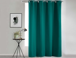 Κουρτίνα Συσκότισης Occult Douceur d'intérieur με τρουκς και διαστάσεις 135x280cm - Emerald Green