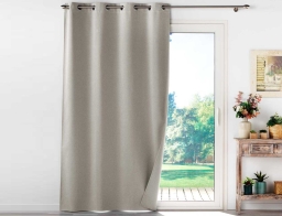 Κουρτίνα Occultiss Συσκότισης Douceur d'intérieur με τρουκς και διαστάσεις 135x260cm - Linen